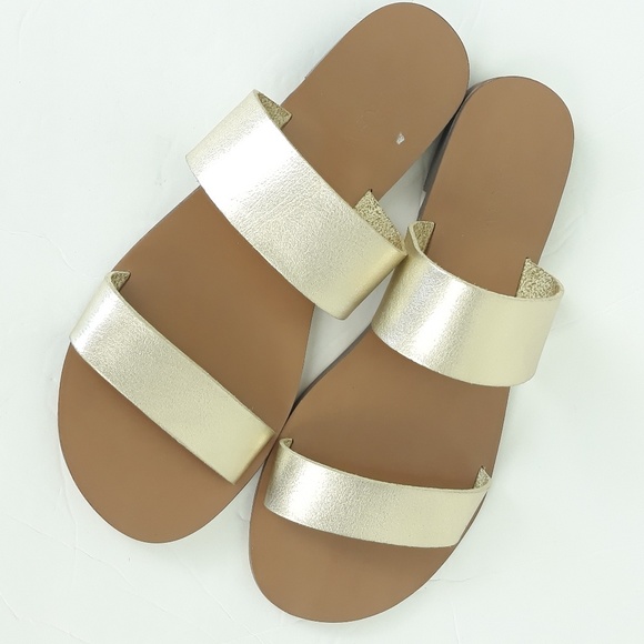 J Crew Factory easy summer slide sandals Sz 8-6 - Picture 2 of 6